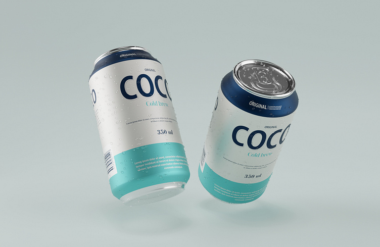 3D BEVERAGE CANS by Fourt Creative on Dribbble