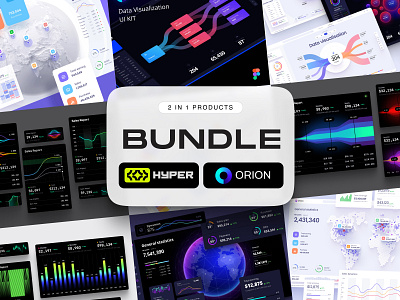Pandora Bundle ✦ Orion + Hyper ✦ Save 30% budle bundle chart coins crypto dashboard dataviz desktop infographic orion products save set statistic tech template trade trend ui ux