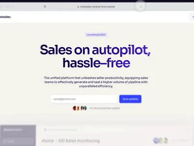 Framer Landing Page Template design landing page product visual typography ui visuals webdesign website website design