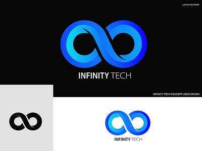 INFINITY TECH CONCEPT LOGO DESIGN best logo brand identity branding creative design illustration logo logo design vect plus