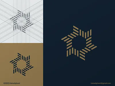 Hexa Arrows - Striped abstract logo arrows logo brand design branding creative logo designs dynamic logo geometric logo hexagon logo icon logo logo design logo design grid minimalist logo modern logo designs moevement logo negative space logo pattern logo radial array logo star logo stripes logo