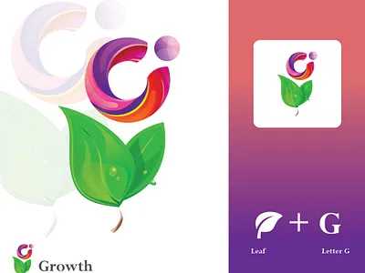 Growth Logo Design 3d animation app art best logo brand identity branding design flat graphic design icon illustration illustrator logo logofolio minimal typography vector