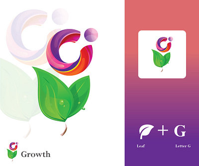 Growth Logo Design 3d animation app art best logo brand identity branding design flat graphic design icon illustration illustrator logo logofolio minimal typography vector