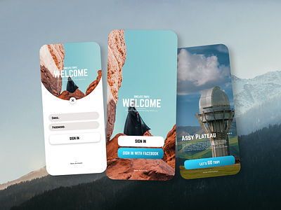 Travel App / Onelife.tripz (2) app design graphic design new travel trips