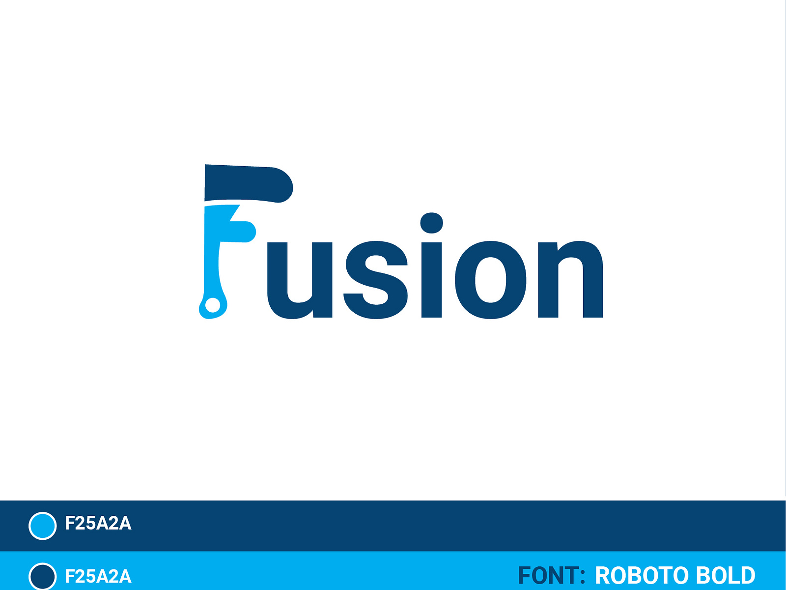 Fusion Logo Design-( unused) by Bappi Roy on Dribbble