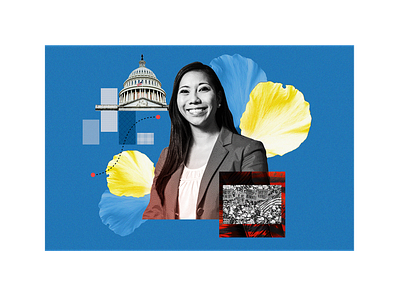 Photo illustration aapi colour illustration photo collage photo illustration politics texture washington d.c. women in politics