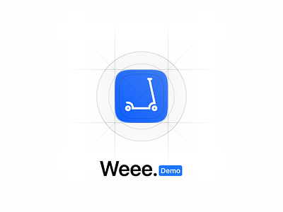 Weee. demo app icon app branding design graphic design logo ui
