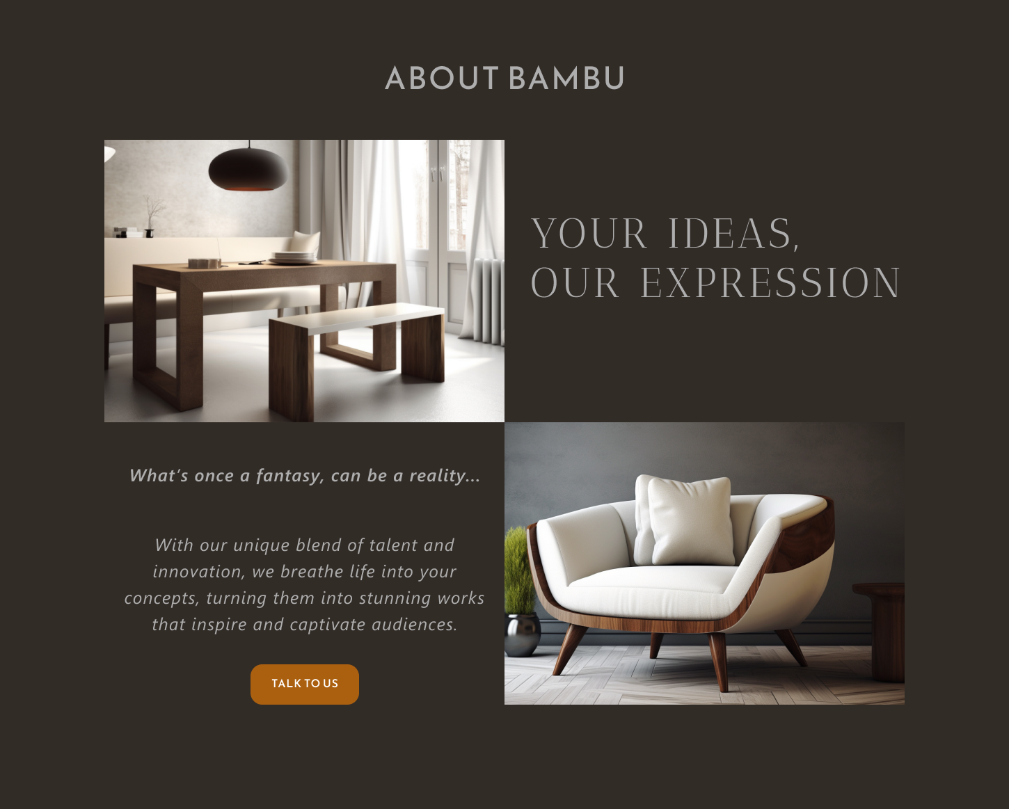 Lean site Design for Luxury Furniture Brand by Winona Santiago on
