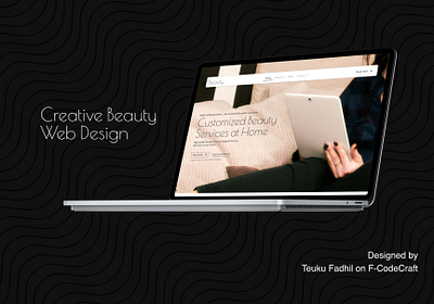 Web Design for Beauty Service | F-CodeCraft beauty branding figma landing page ui ux web design
