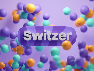 Type Explorations #04 3d abstract b3d blender font illustration particles render switzer type