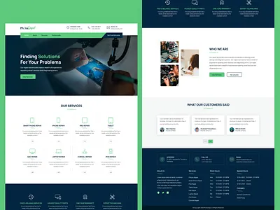 Phone Repairing Website mobile repairing mobile repairing web app mobile repairing website repairing app design ui user flows web app desing web ui design website design