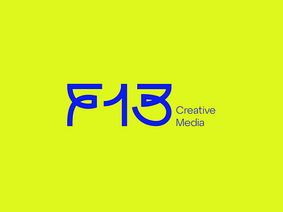 F13 Creative Media Official Logo a letter logo adobe illustrator animation app brand logo branding business logo corporate identity design graphic design icon illustration logo logo design minimal typography ui ux vector web