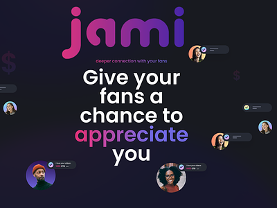 Jami : Monetization & Link Sharing Platform dark design graphic design light minimalistic theme ui ux web