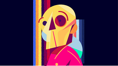 Mr Skuller animation colorful digital graphic design illustation skull