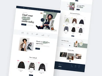 E-commerce website design branding clean clothing shop color design e commerce fashion web design fashion website header design landing page minimal design ui ui design web design webflow designer website
