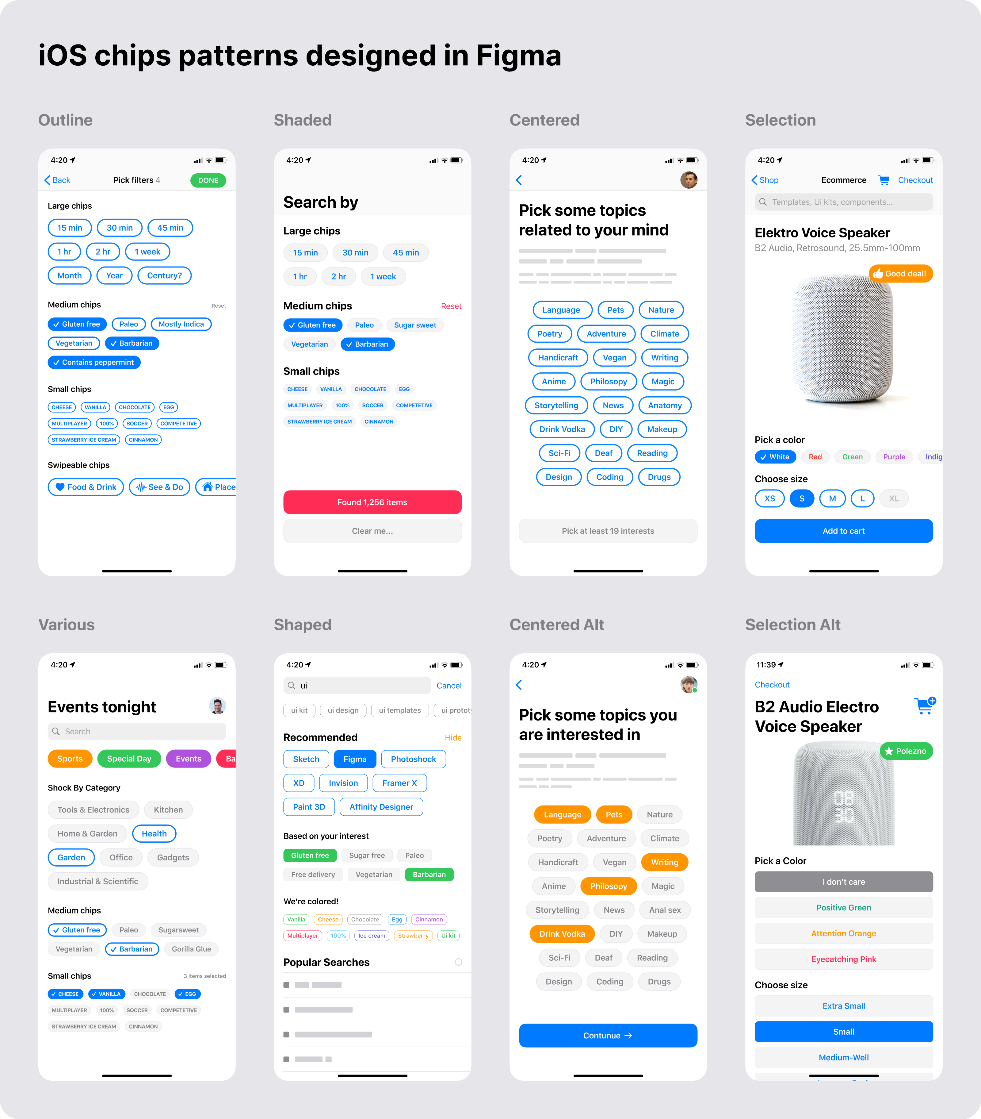 How Figma iOS kit can help design your next mobile app faster by Roman ...