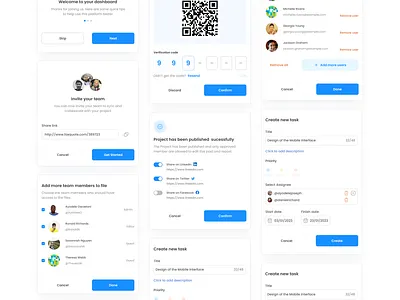 Cards and Modals Design branding design modals ui uiux