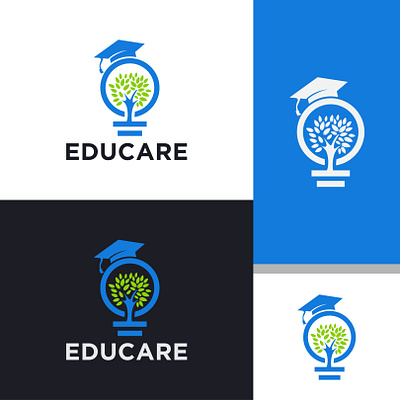 Educare abstract app logo branding creative logo logo logo design logo designer logo icon minimal logo minimalist logo symbol vector vectplus7 website logo