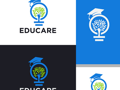 Educare abstract app logo branding creative logo logo logo design logo designer logo icon minimal logo minimalist logo symbol vector vectplus7 website logo