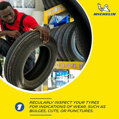 Michelin Tyres - Tyre Safety Tips branding design graphic design typography