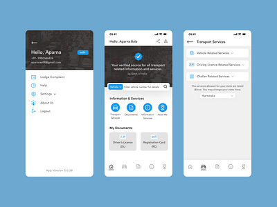 mParivahan App Redesign design figma mobile app ui