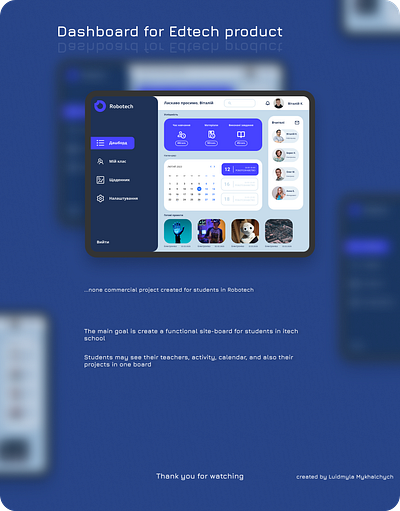 Dashboard for Edtech design figma ui uiux design ux