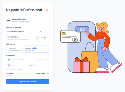 Payment/Checkout illustration payment ui uiux