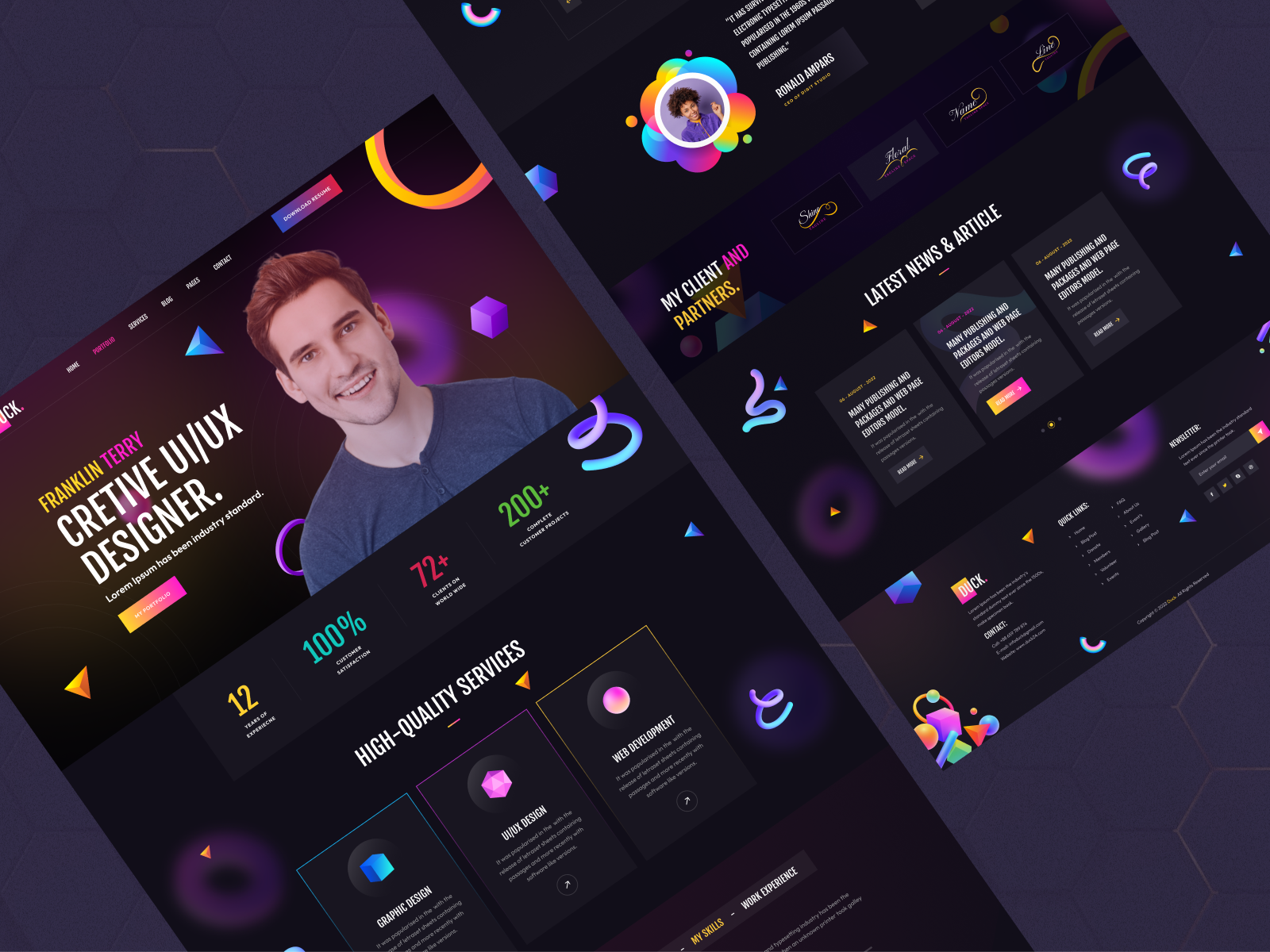 Personal Portfolio Website by Md. Younus 🏅 on Dribbble