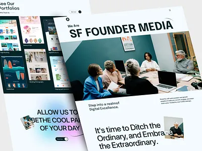 SF Digital Agency agency agency landing page business clean design creative agency design digital agency digital campaing digital marketing homepage landing page marketing marketing agency modern portfolio product design ui design uiux web design website