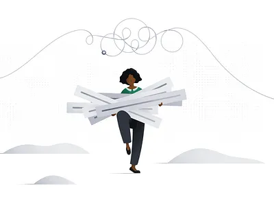 Conflicting Answers brand illustration figure illustration illustrator marketing illustration person product illustration vector vector art