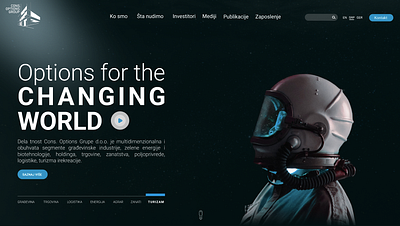 Futuristic Homepage dark figma futuristic homepage ui ux