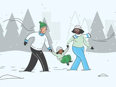 Winter refresh adobe illustrator brand illustration figure illustration illustrator marketing illustration person vector vector art