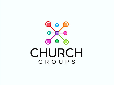 Church Groups Logo Design. abstract branding business church circles colorful creative design graphic design graphicsdesign graphicsdesigner icon logo logodesign logodesigner logomaker logomark logos multicolor vector