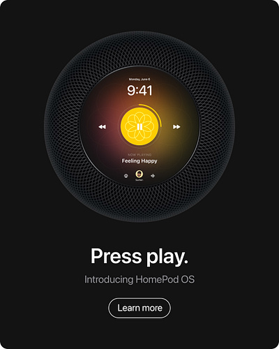 What if Homepod had a UI? 10xdesigners applehomepod applemusic design homepod orange siri ui yellow