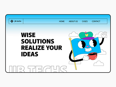 Homepage Design/Jibtechs design homepage techs ui web webdesign