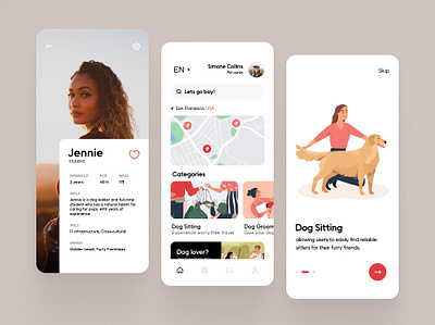 Corgi — Dog Walking App UI/UX Case Study app branding case study design graphic design logo typography ui ux