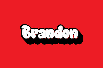 Brandon clean design figma illustration logo modern name typography