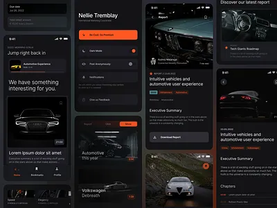 Automotive Portal automotive portal dark theme
