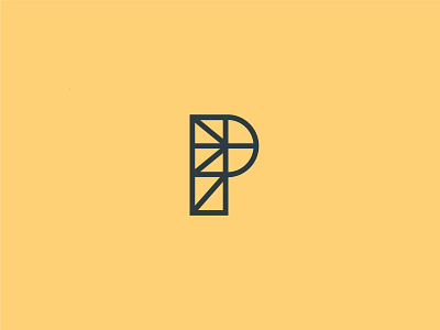 P golden ratio icon letter letterform logo mark monoline p pefect ratio perfect
