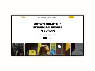 Feel Home EU (Ukraine) branding hompepage landingpage logo ui ukraine web webdesign