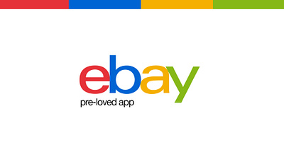 eBay Pre-Loved App amazon app app design application branding clothing ebay fashion graphic design pre loved ui uiux uiux design