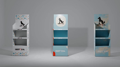 Gondola design for a dog organic shampoo and deodorant brand branding gondola illustration pattern texture