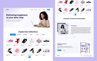 Drey Project: E-commerce Landing Page design drey e commerce ecommerce landing page mobile design mobile ecommerce odina ozioma perfelina ui