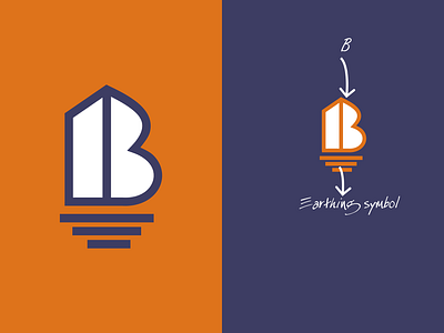 Electrical logo concept branding electrical logo logo design orange logo