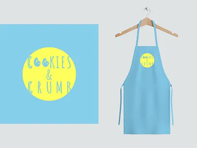 Cookie vendor logo blue branding cookie logo logo logo design yellow