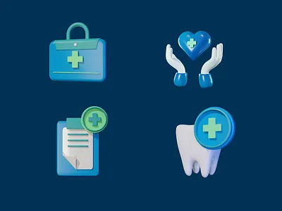3D Icon for Health App 3d 3d icon 3d illustration 3d scene brand identity care design graphic design health healthcare healthicon icon illustration services ui