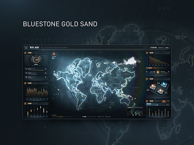 BLUESTONE GOLD SAND - THEME VISUALIZATION TEMPLATEI 3d ae animation ui visualization