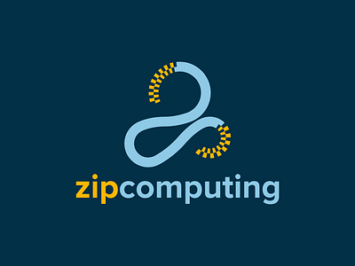 #dailylogochallenge - Cloud Computing - zipcomputing branding design graphic design logo typography vector