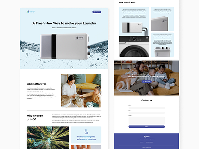 Attivo3 Landing Page website design graphic design ui ux web design website