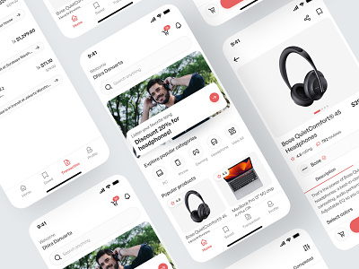 Gadget Marketplace App app buy design ecommerce electronics gadget gadget shop headphone marketplace marketplace app mobile online shop phone shopping transaction ui ui design uiux